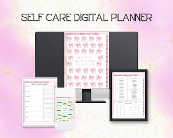 Self Care Journal & Wellness Planner | Printable Mental Health and Financial Planner | Daily Self Care Routine and Mindfulness Tracker
