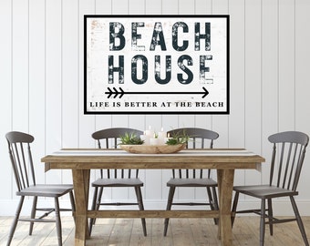 Beach House Decor Digital Print - Instant Download - Rustic Wall Hanging - Beach Lovers Gift