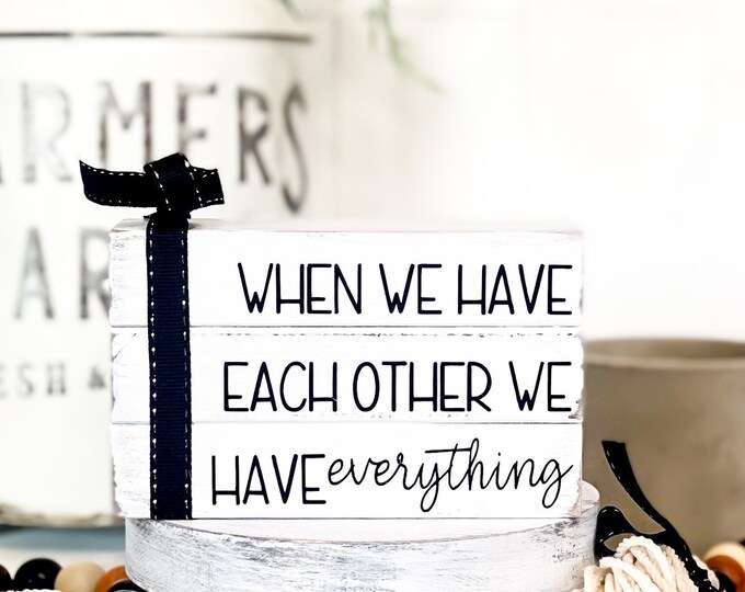 Beautifully Crafted Farmhouse Wedding Sign with Elegant Typography, Farmhouse Tray Decor
