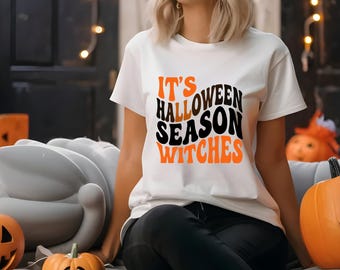 Halloween Witch Tee, Fall Season Shirt, Halloween Streetwear, Halloween Costume Top, Witches T-Shirt