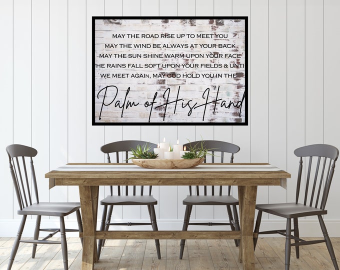 May the Road Rise Up to Meet You - Irish Blessings Digital Print - Religious Wall Art
