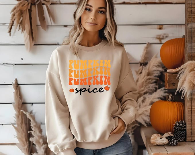 Pumpkin Spice Season Sweatshirt, Women's Fall Apparel, Sweater Weather, Unisex Crewneck, Fall Clothing - Coffee Obsessed