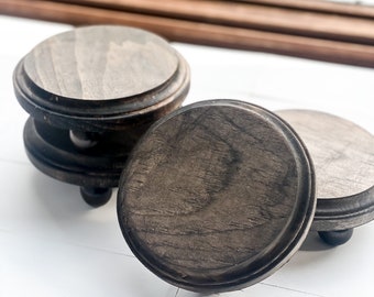 Wood Tiered Tray Riser for Small Decor, Candle Holder, Mug Stand, Plant Stand Farmhouse Decor