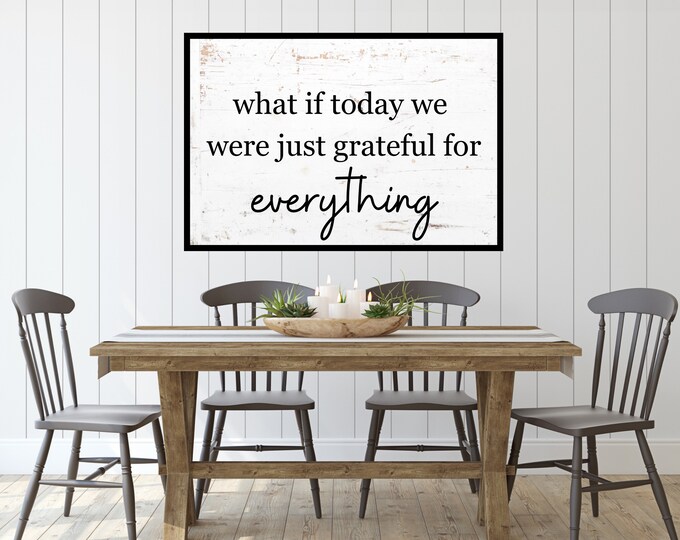 Gratitude Digital Art Print - Farmhouse Style Wall Decor - Instant Download - Inspirational Wall Art