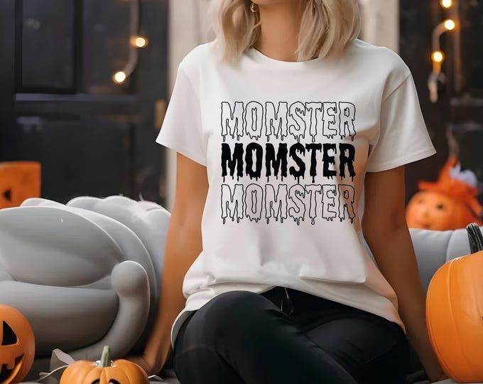 Momster Halloween T-Shirt, Fall Shirt, Women's Apparel, Unisex Jersey Short Sleeve Tee