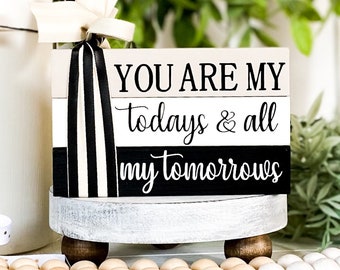 Elegant Typography Wood Sign for Wedding Table Decor - Entryway Decor with Rustic Charm