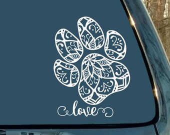 Mandala paw print | Etsy