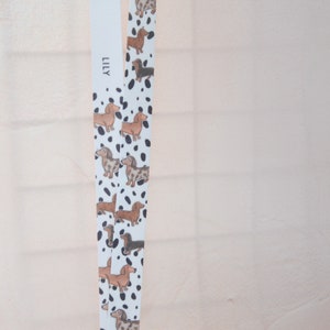Sausage dog lanyard, personalised dachshund gift, teacher lanyard, dog lover present, sausage dog design, custom gift, vet lanyard gift image 9