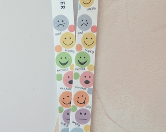 Emotions lanyard, self care gift, autism awareness lanyard, adhd gift, custom key chain, personalised gift, autism gift, teacher gift idea