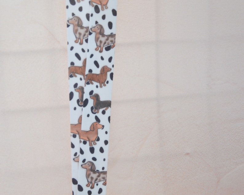 Sausage dog lanyard, personalised dachshund gift, teacher lanyard, dog lover present, sausage dog design, custom gift, vet lanyard gift image 10