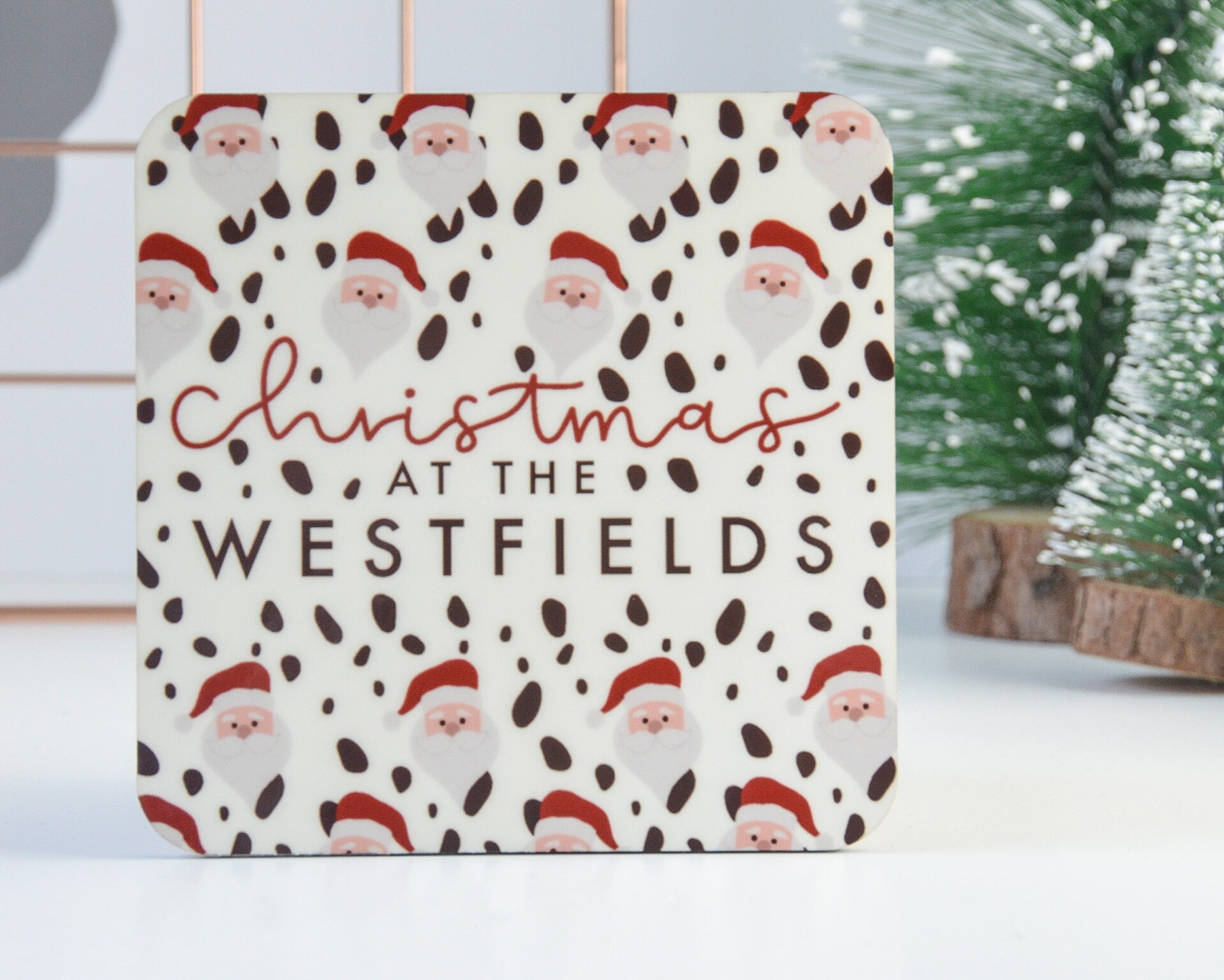 Christmas Placemat and Coaster Set Personalised Coaster Etsy UK