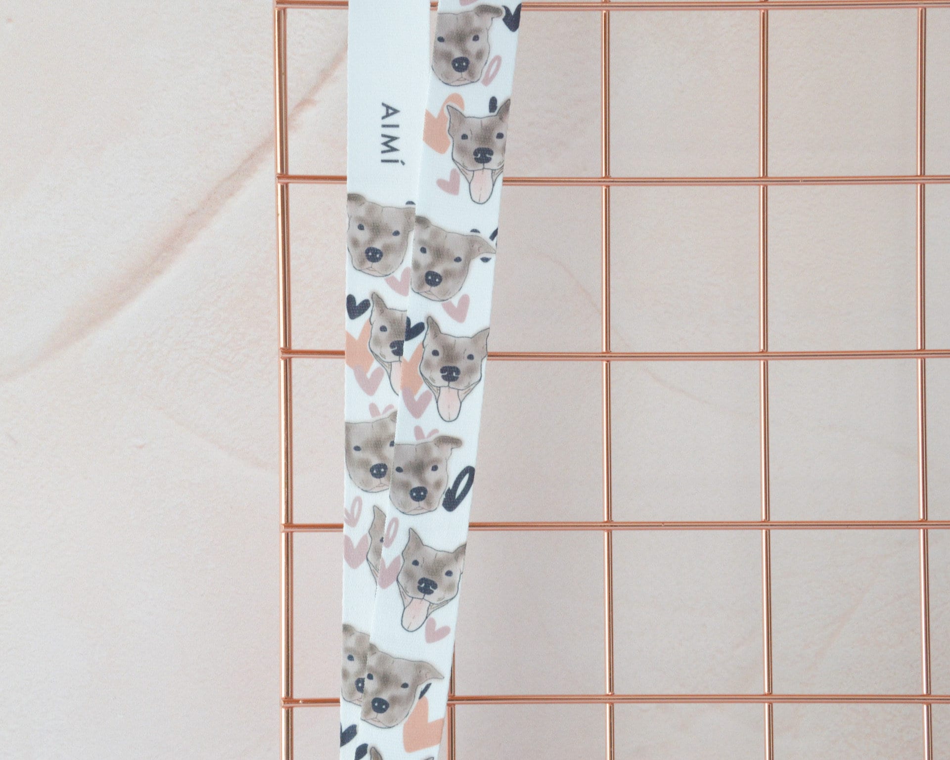 Custom dog lanyard, personalised dog drawing lanyard, pet portrait, pet lanyard, pet illustration, custom dog drawing, dog portrait gift