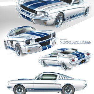 Shelby GT350 Poster for 19th Shelby American Reunion - 1965 GT350 / GT350R