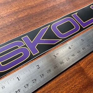 SKOL Letter Font Bumper Sticker image 1