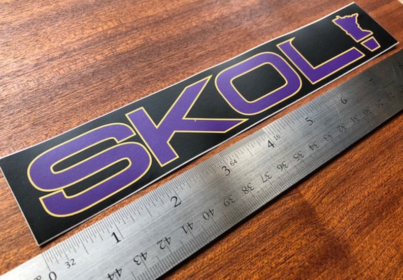 SKOL Letter Font Bumper Sticker image 1