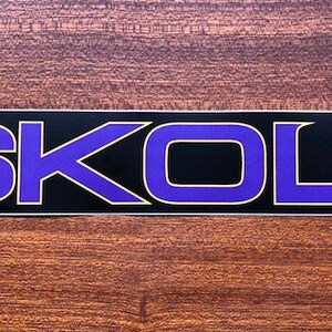 SKOL Letter Font Bumper Sticker image 2