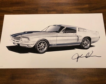 1967 Shelby GT350 John Chun Concept Sketch Front