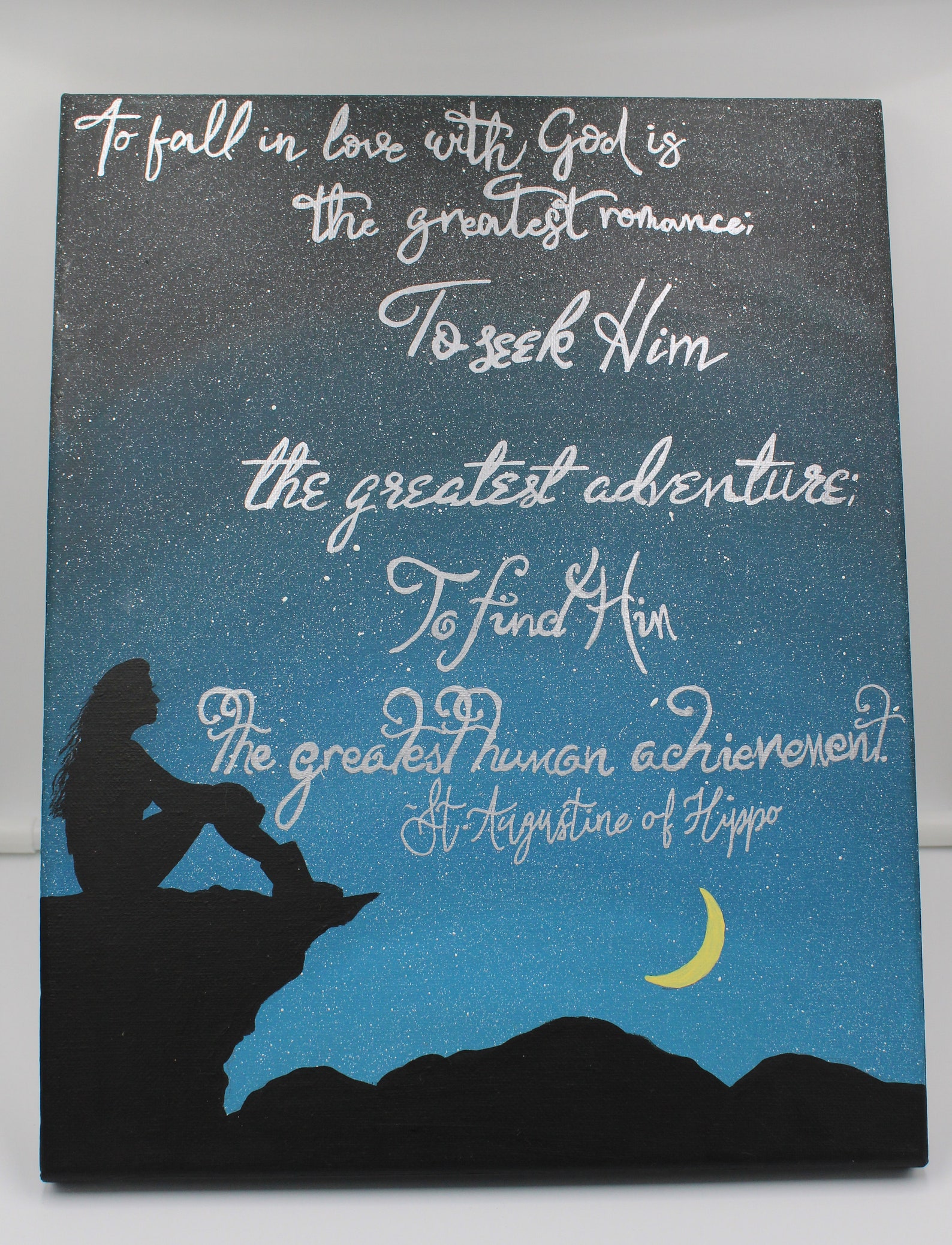 St. Augustine of Hippo Quote Wall Canvas/ Wall Art Etsy