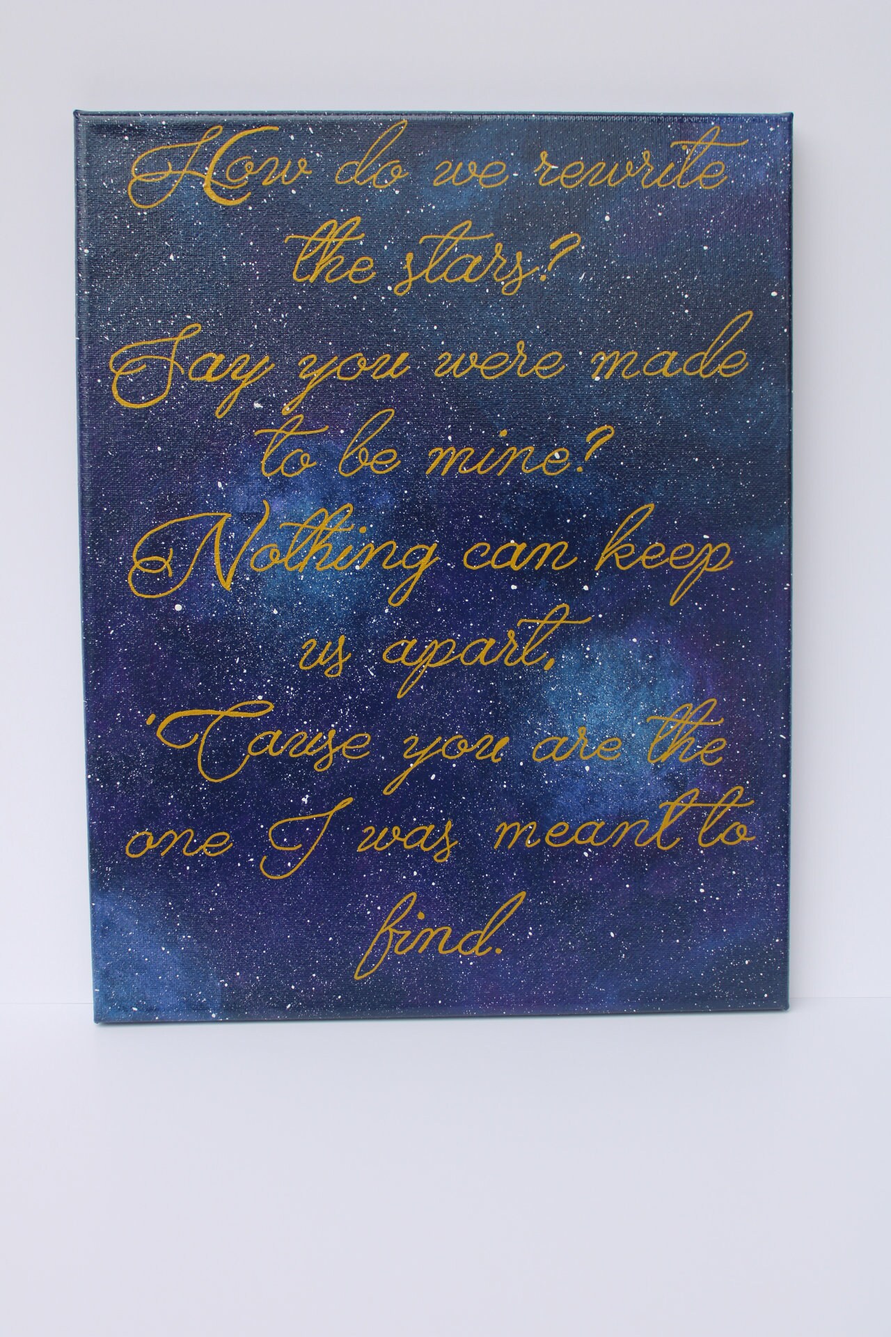 The Greatest Showman rewrite the Stars Canvas /galaxy Wall - Etsy