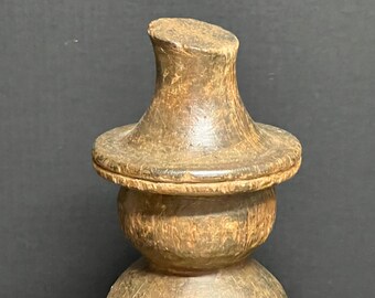Moule de bonhomme de neige en bois massif sculpté, papier mâché # S126
