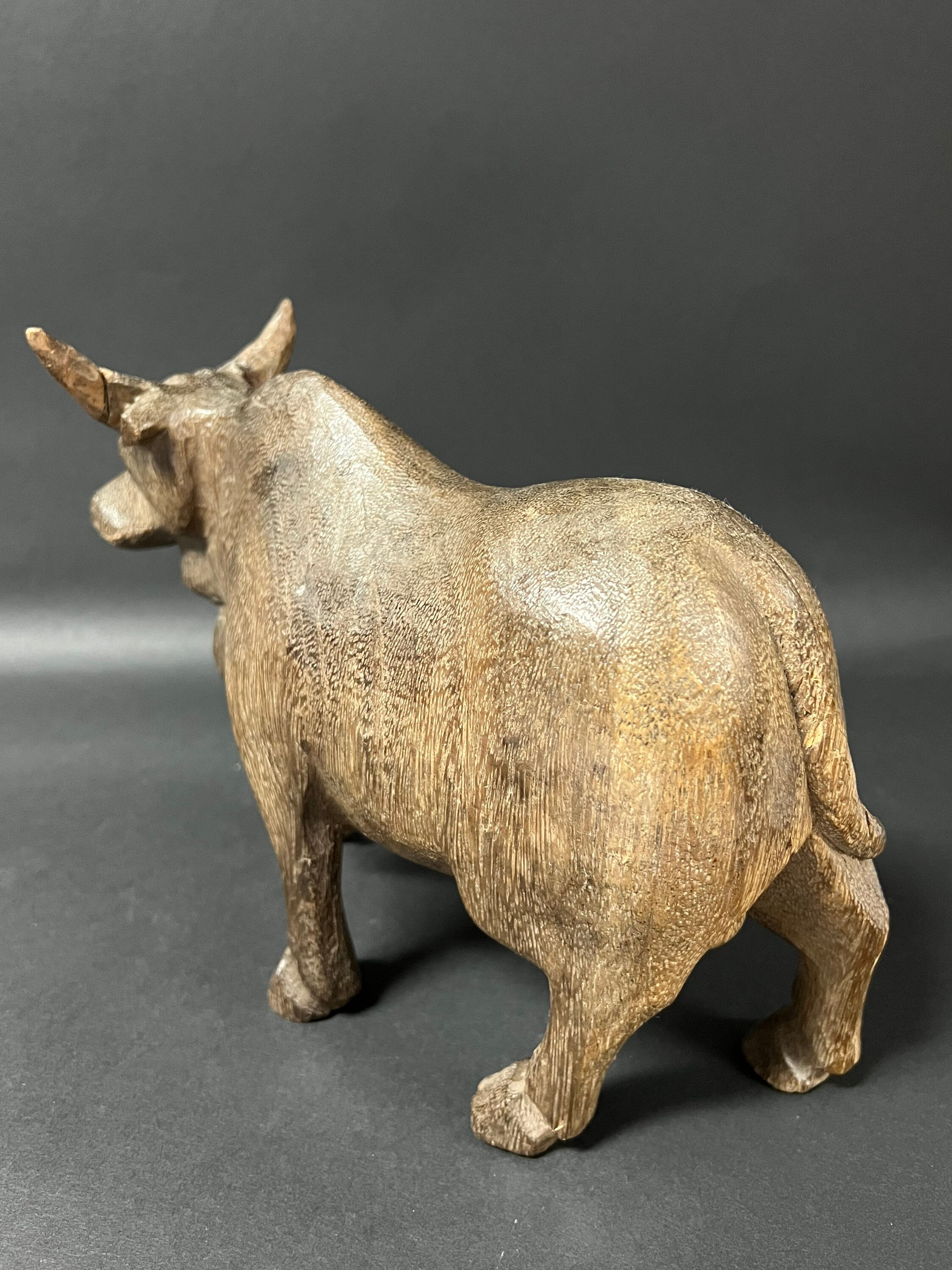 Carved Solid Wood Paper Mache Mold of Cow Etsy