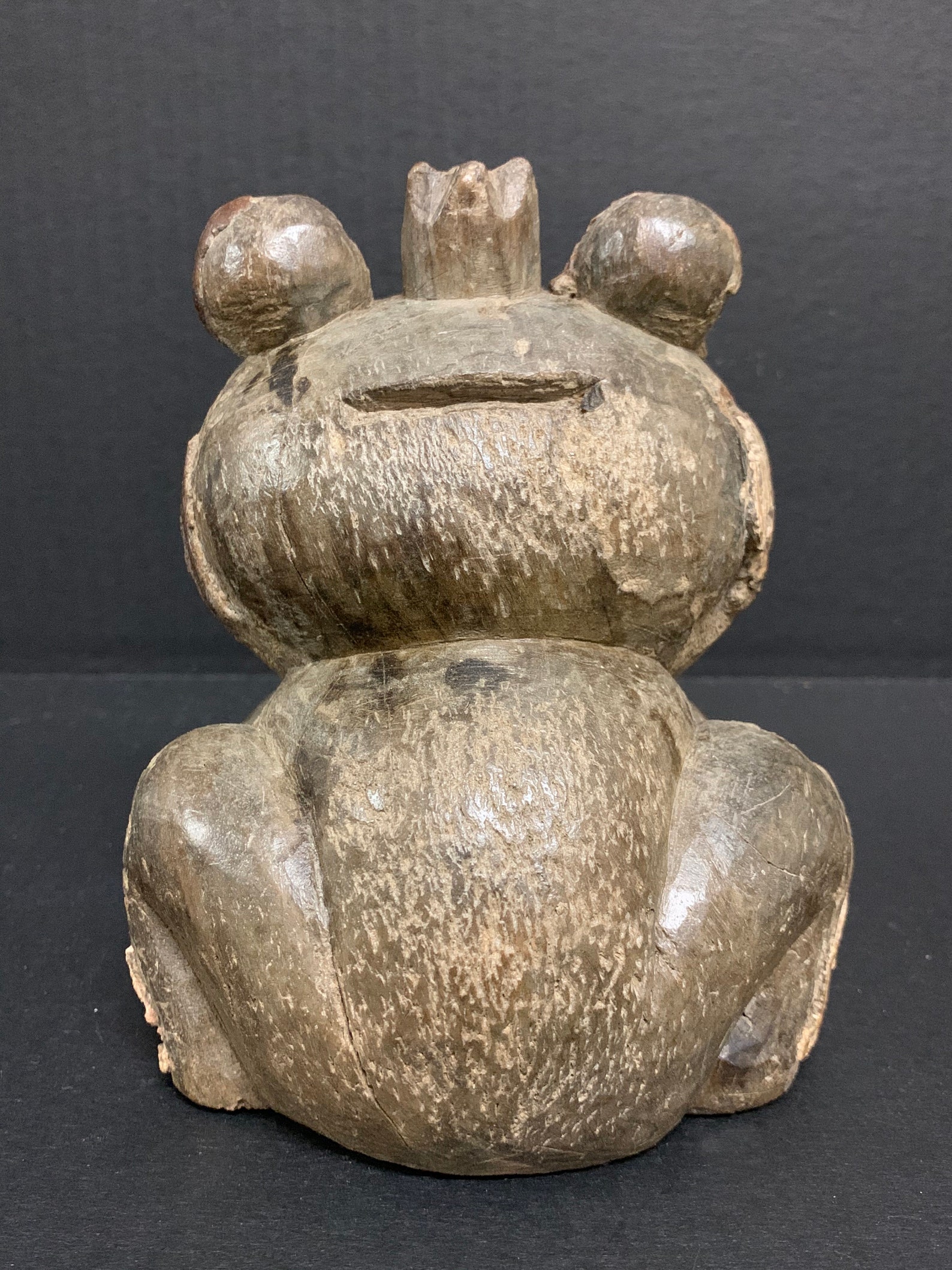 Carved Solid Wood Paper Mache Mold of Frog Etsy