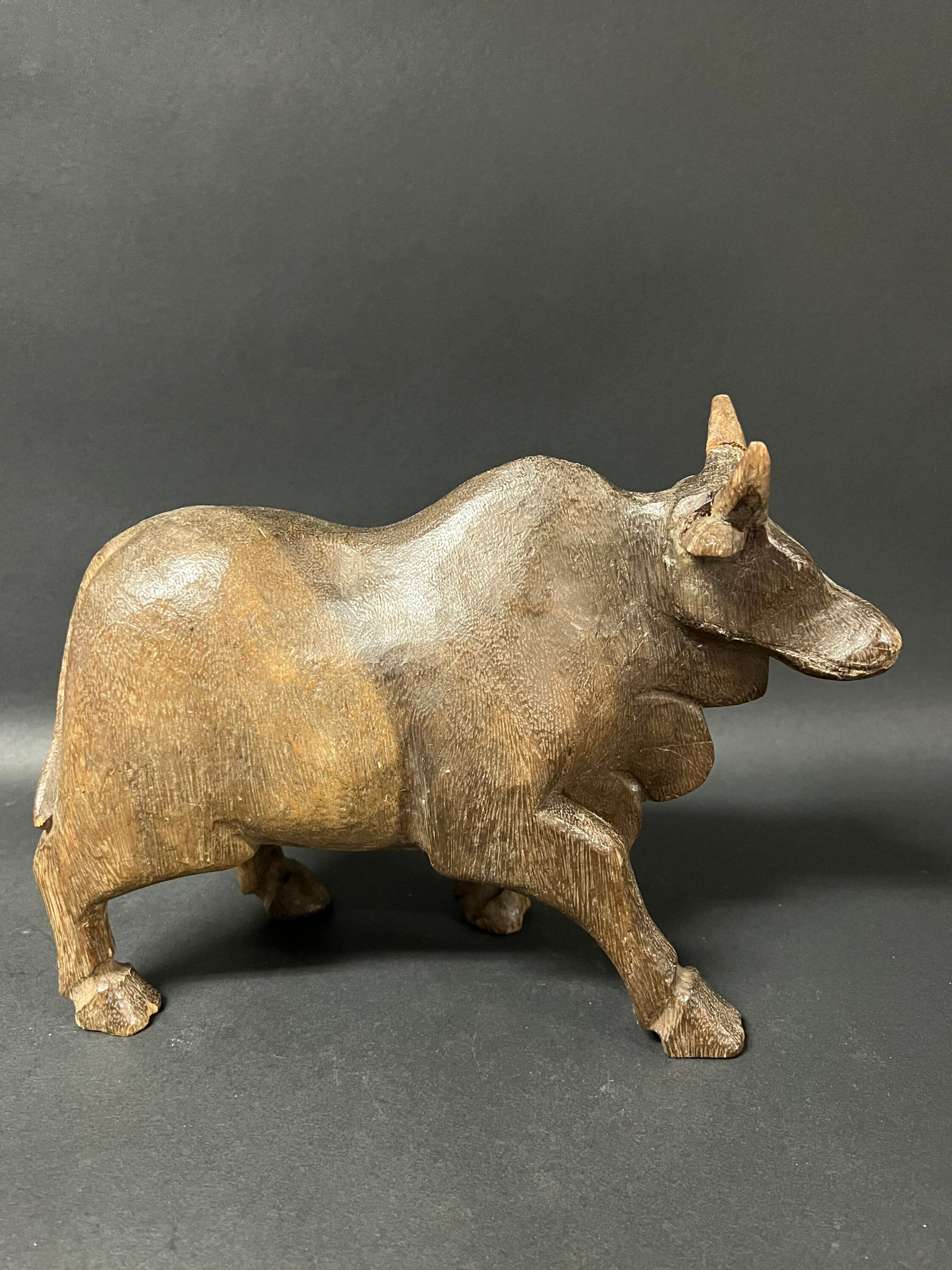 Carved Solid Wood Paper Mache Mold of Cow Etsy