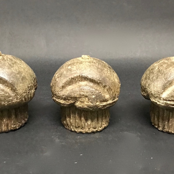 Moule à cupcakes en papier mâché en bois massif sculpté