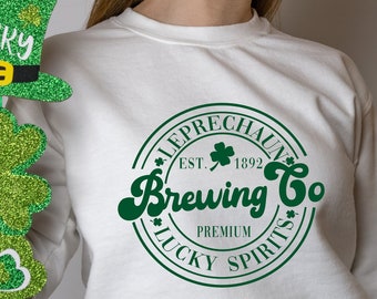 Leprechaun Brewing Co, St. Patricks Day Shirt, Lucky Shirt, Lucky, St Patty