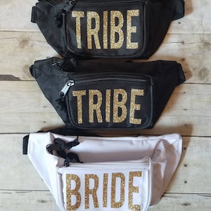 SALE Fanny Packs for Bachelorette Party Custom Fanny Packs Bridal Party Tribe Fanny Packs Squad Fanny Packs Wedding Party image 1