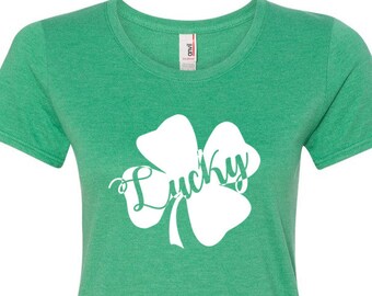 Cute Shamrock Shirt, Lucky, Cute St. Patricks Day Shirt