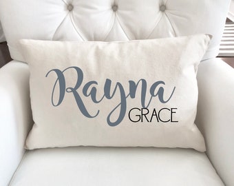 Personalized Baby Pillow, Nursery Pillow, Name Pillow, Baby Shower Gift, New Baby Gift, Baby Girl Gift