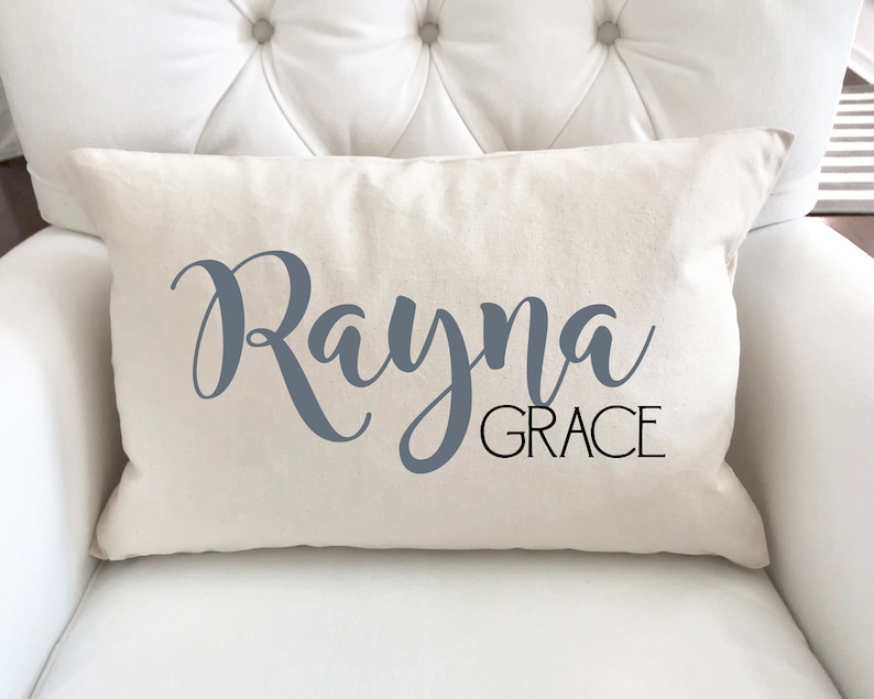Baby Girl Gift Personalized Baby Pillow Baby Shower Gift New Baby Gift Nursery Pillow Name Pillow