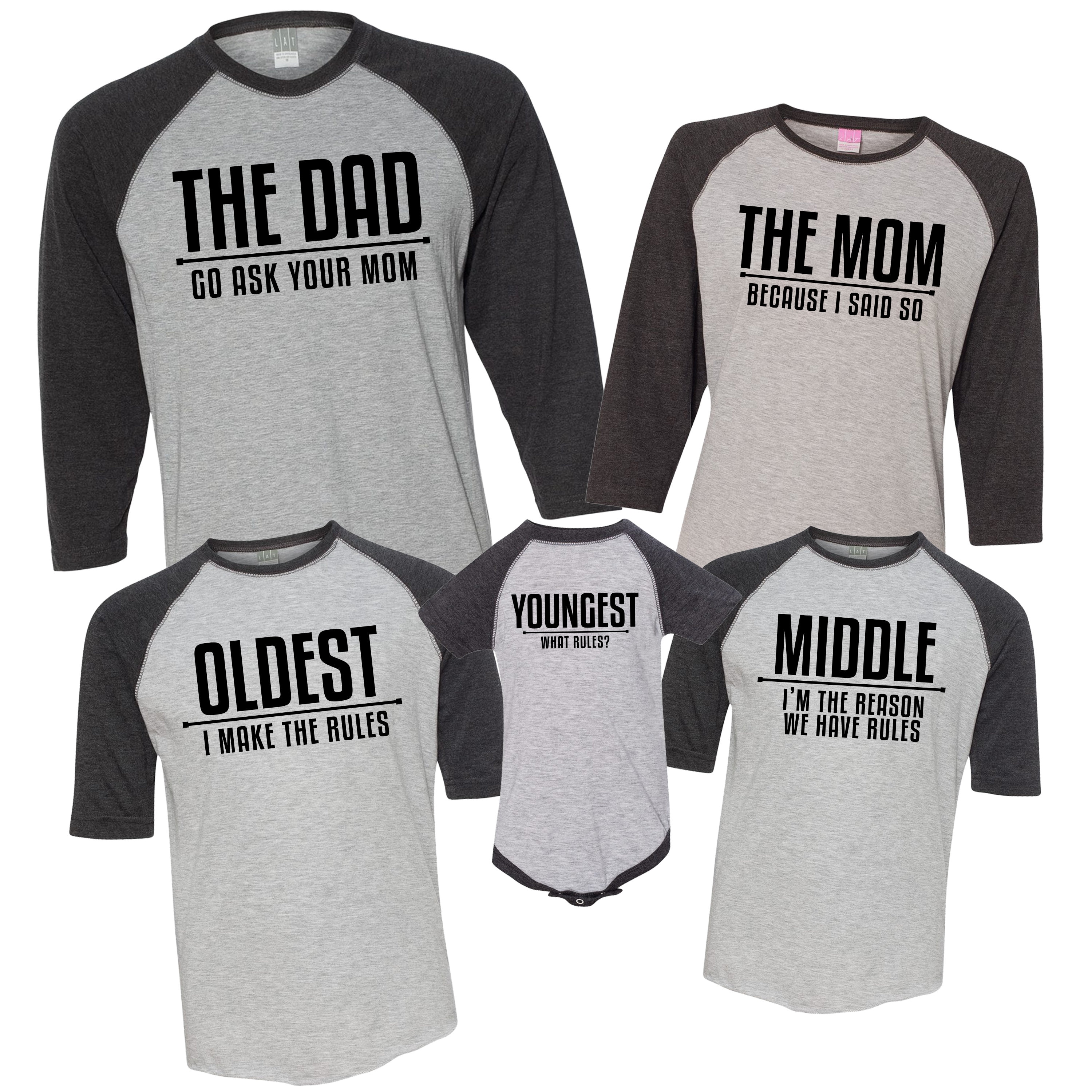 Family Rules, Matching Family Shirts, Funny Family Shirts