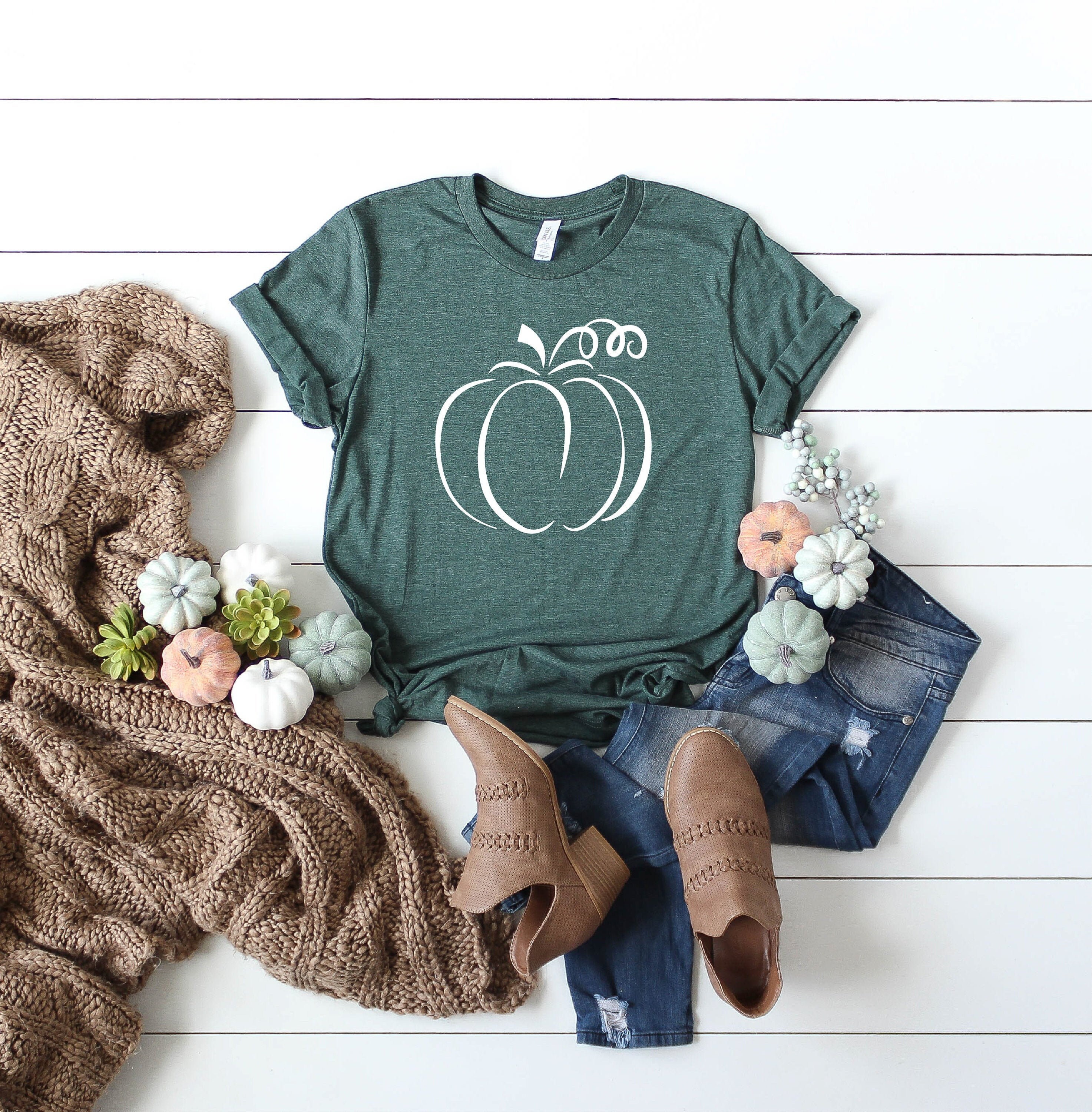 womens fall pumpkin shirts