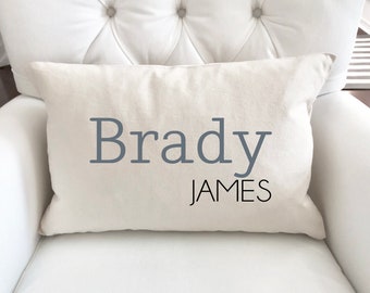 Personalized Baby Pillow, Nursery Pillow, Name Pillow, Baby Shower Gift, New Baby Gift, Baby Boy Gift