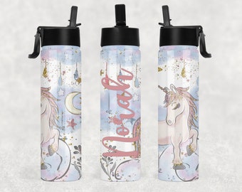 Kid's Water Bottle, Personalized Water Bottle, Unicorn Water Bottle, Kids Water Bottle Personalized