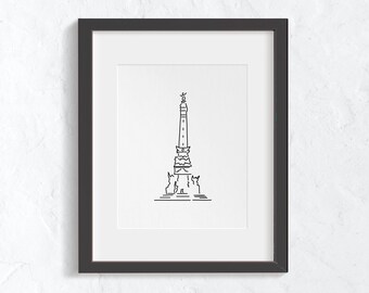 Monument Circle Art Etsy
