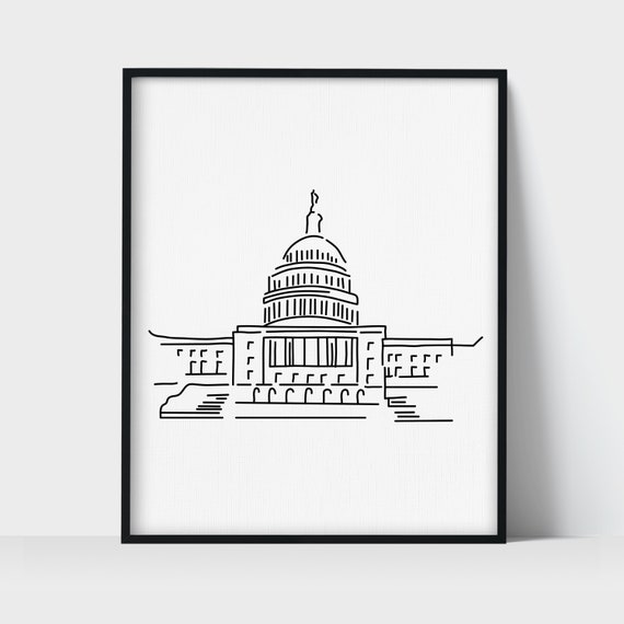 capitol building drawing