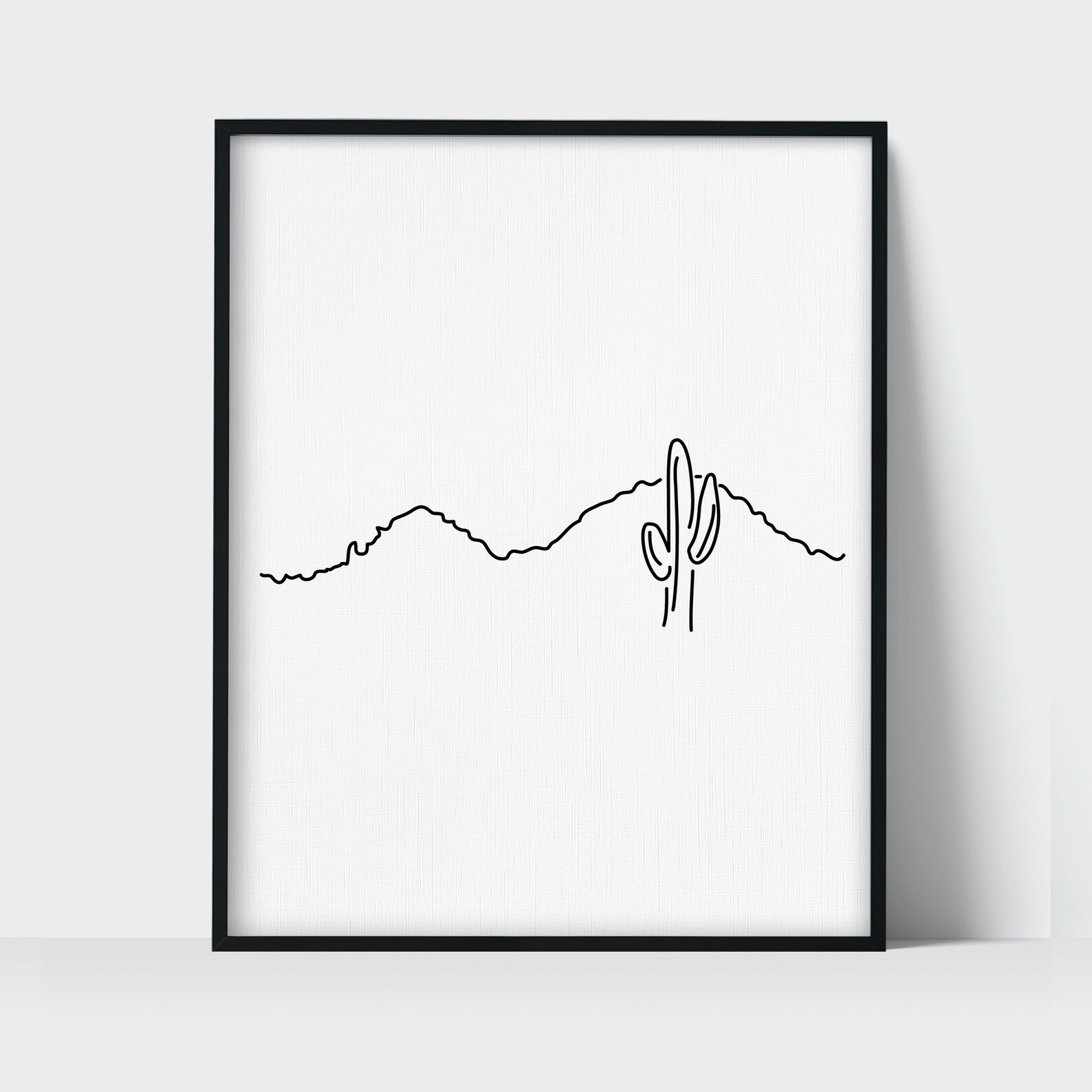 Camelback Mountain Phoenix Arizona Line Art Drawing Unframed Etsy