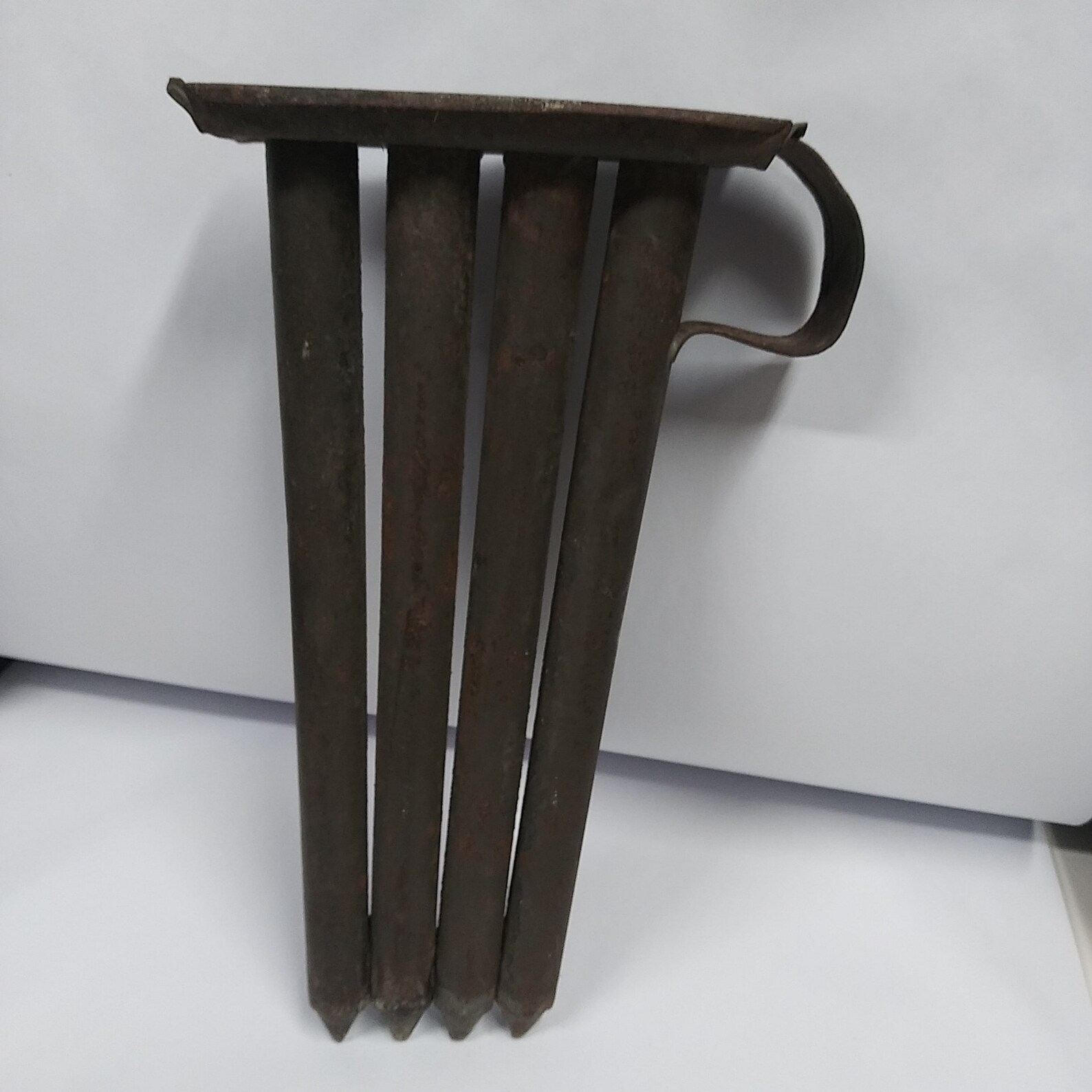 Antique Tinned Metal 4 Candle Taper Mold Hand Made Candles Crafting