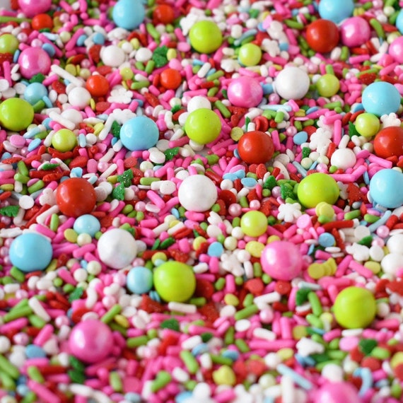 Snowflake Candy Sprinkles 1 lb Pkg