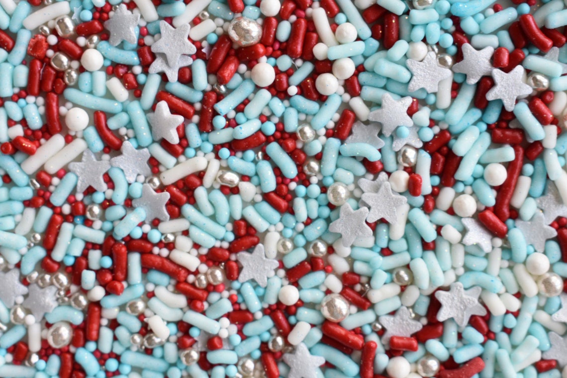 Edible Sprinkles Americana Sprinkle Mix 4th of July Etsy