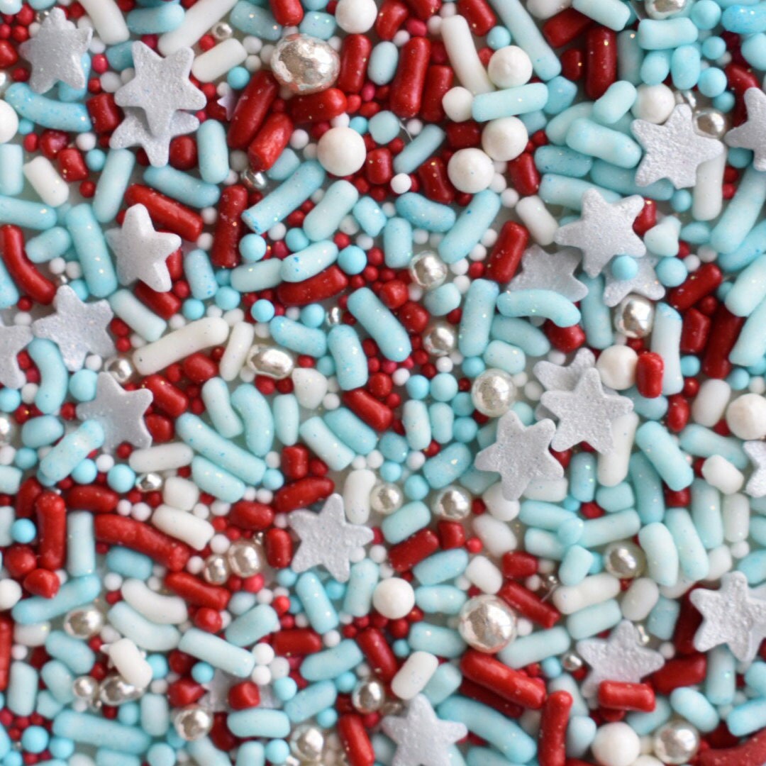 Edible Sprinkles Americana Sprinkle Mix 4th of July Etsy