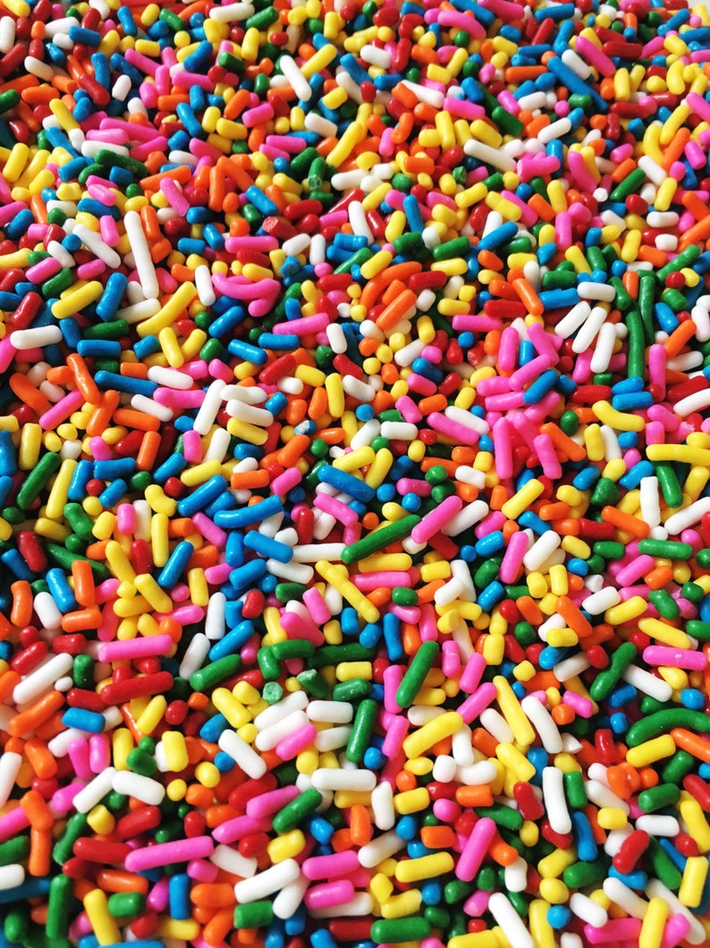 Edible Sprinkles Classic Rainbow Sprinkles cake cookie Etsy