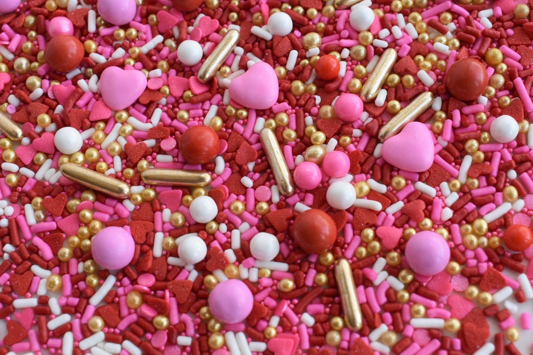 Edible Sprinkles Sweetheart Sprinkle Mix Valentine's Day Sprinkles Etsy