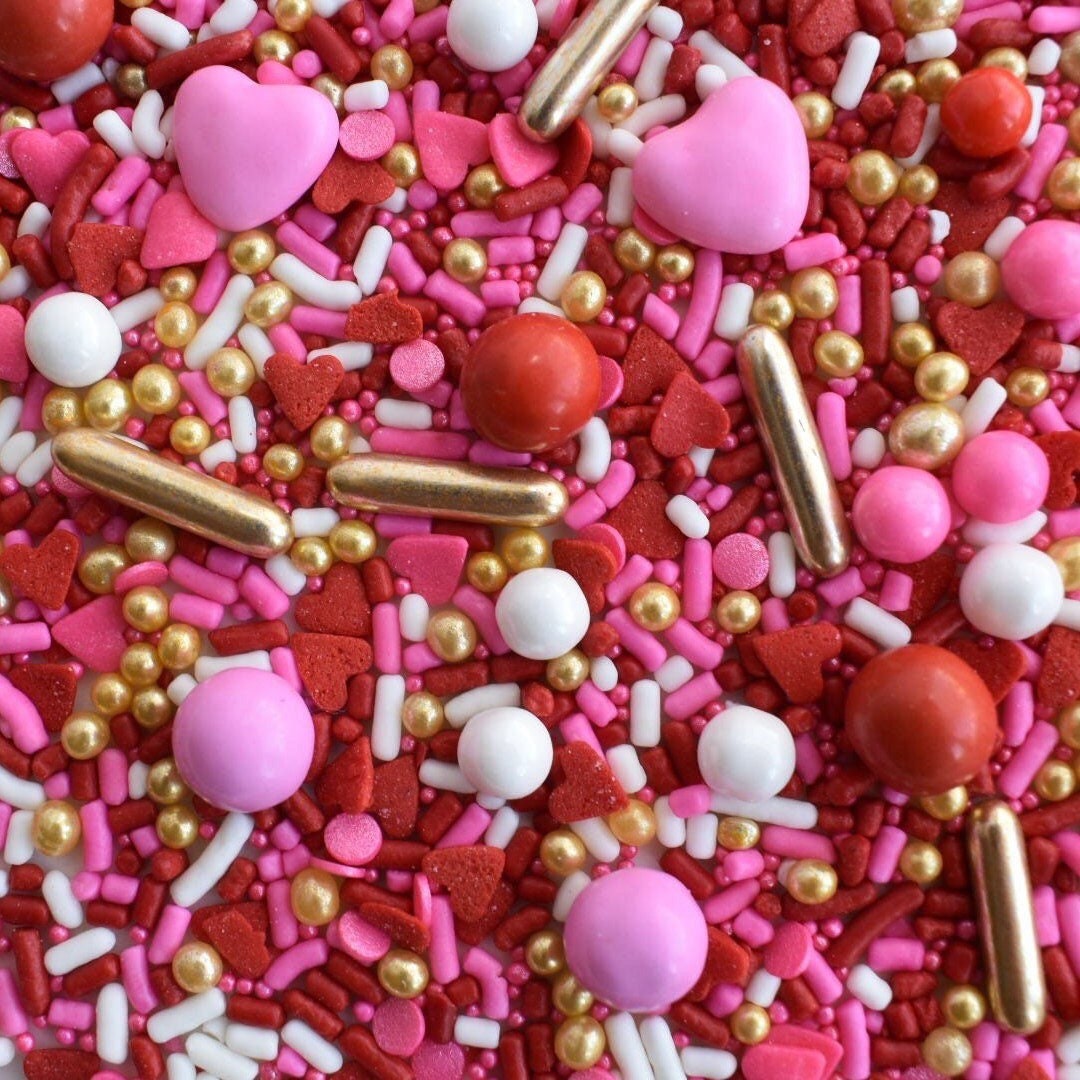 Edible Sprinkles Sweetheart Sprinkle Mix Valentine's Day Sprinkles 8 Oz