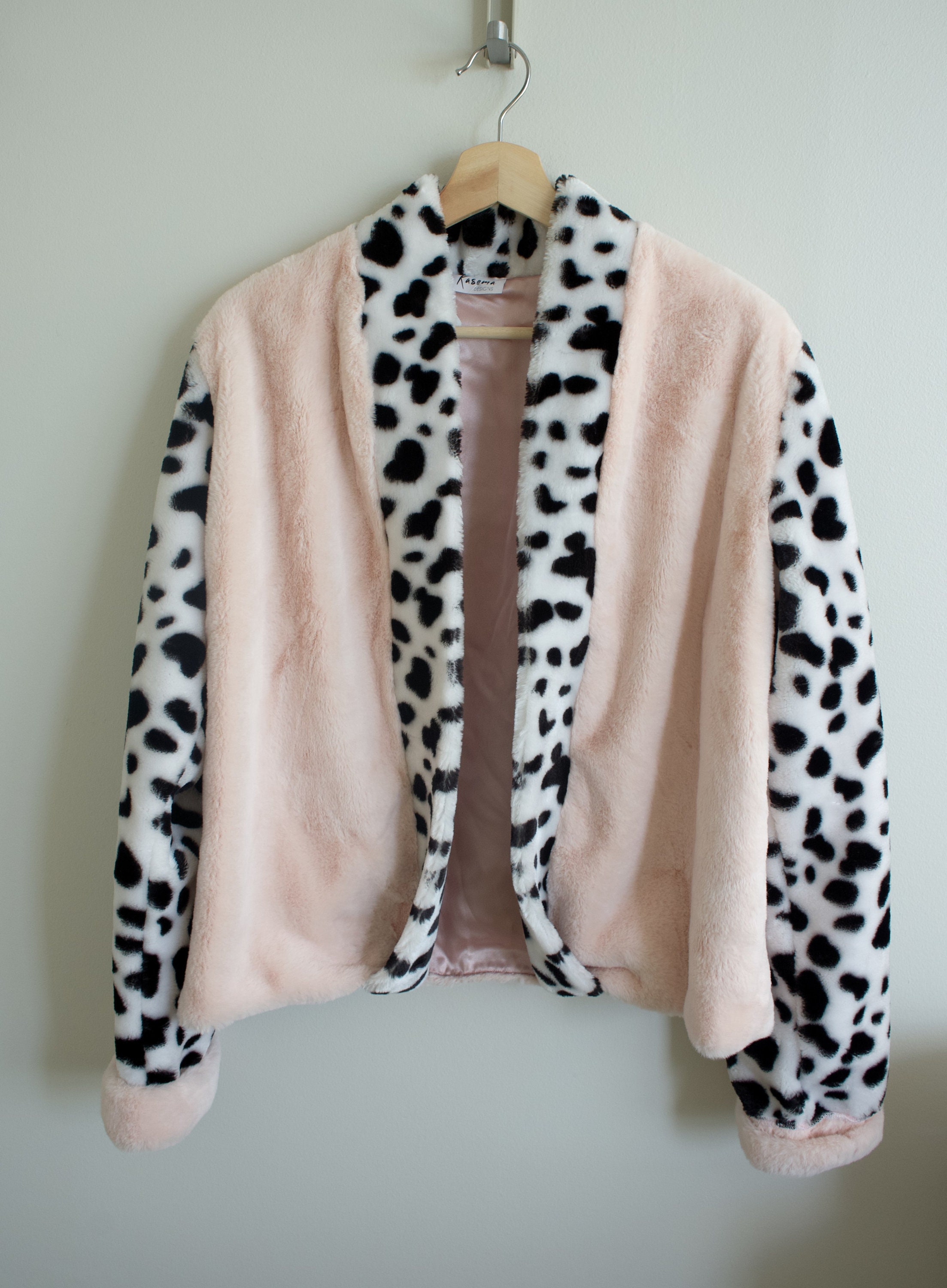 Pink White Cow Print Women's Robe main image 1