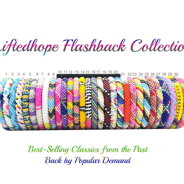 Premium Multiolor Nepal Bracelets. Our Flashback Collection. Glass Seed Beads Bangle. Handmade in Nepal.