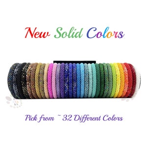 Solid Plain Colors Nepal Bracelets. Pick Your Favorite from 32 Different Color Seed Beads Bracelets. Friendship Bracelets.